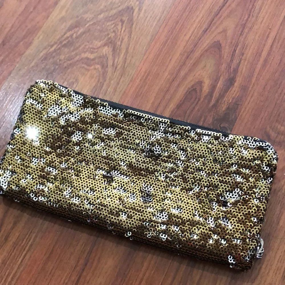 Yany Sequins gold and silver wallet/clutch.